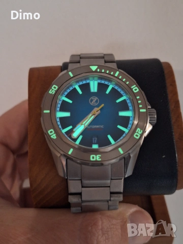 Часовник Zelos Swordfish Teal 42mm, снимка 2 - Мъжки - 54580840