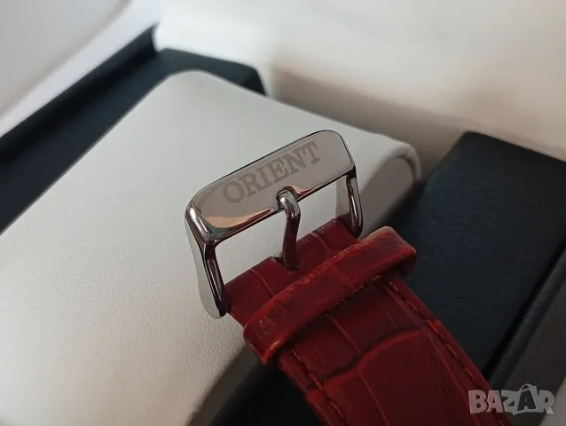 ORIENT UN8F-C0 ОРИЕНТ ОРИГИНАЛЕН Мъжки японски часовник с дата и оригинална кожена каишка като нов , снимка 3 - Водоустойчиви - 55178019