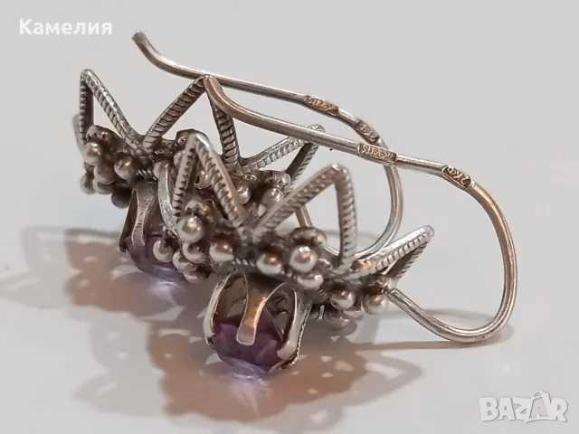 Руско сребро. Обеци, снимка 4 - Обеци - 55664242