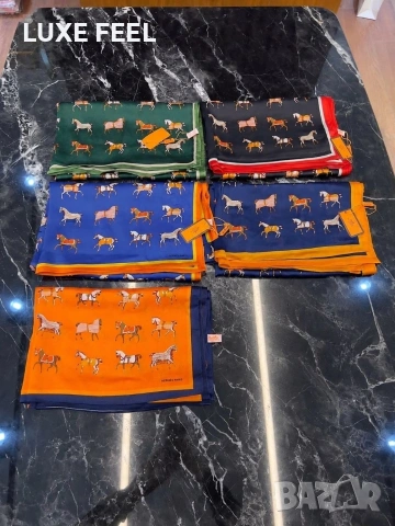 Gucci 🔥 Chanel 🔥 Hermes 🔥Goyard 🔥Копринени Шалове , снимка 6 - Шалове - 54946469