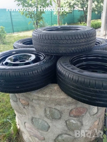 Пет броя гуми с джанти, снимка 3 - Гуми и джанти - 54776498