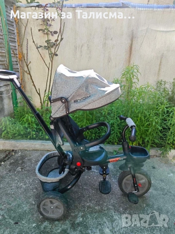 Детска Триколка BYOX EXPLORE СИВА, снимка 5 - Детски велосипеди, триколки и коли - 55010598