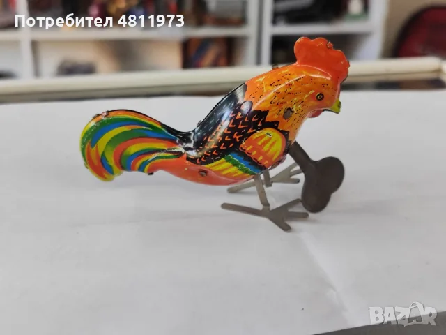 Механична играчка петел, снимка 3 - Колекции - 55530501