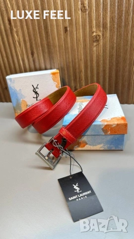 YVES SAINT LAURENT ⚜️ Естествена Кожа , снимка 8 - Колани - 54743976