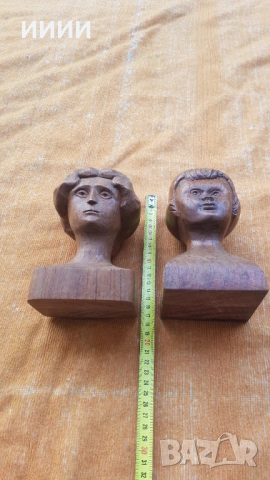 Бюст женска глава 2 бр, снимка 4 - Антикварни и старинни предмети - 54464837