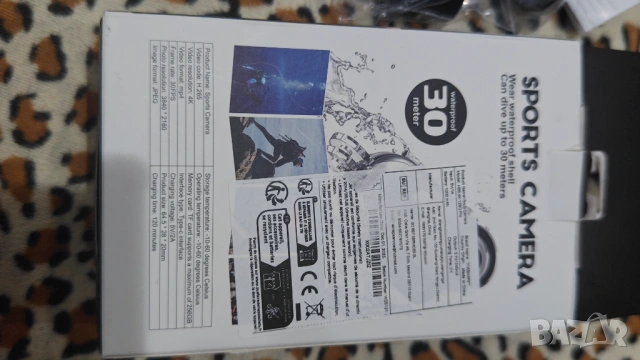 Спортна камера 4K WiFi h.265, снимка 2 - Камери - 54687758