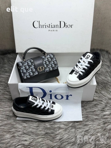 дамски кецове и чанта Christian Dior , снимка 5 - Кецове - 55089283