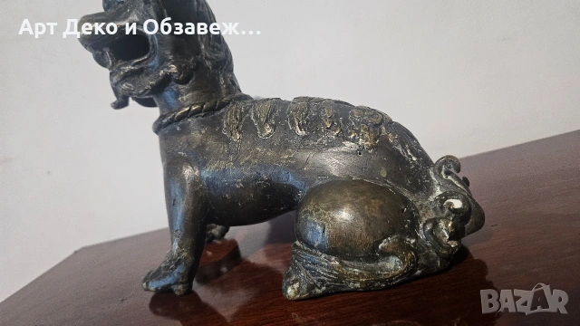 Старо бронзово куче, снимка 4 - Други ценни предмети - 54766756