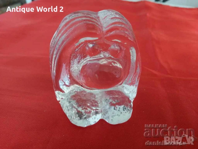 Шведско Преспапие , Статуетка Кристално Стъкло КУЧЕНЦЕ