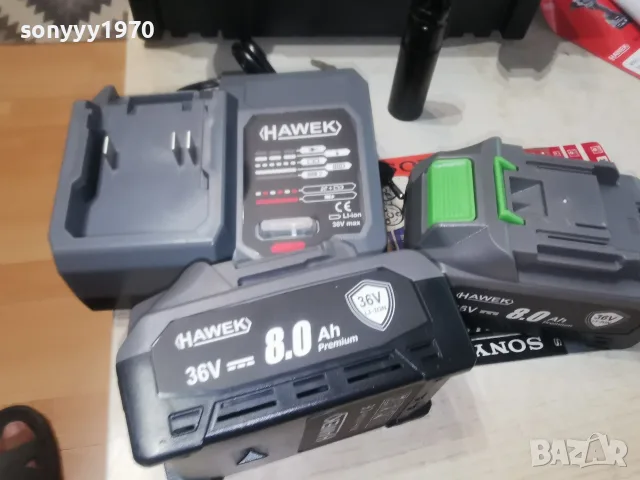 ГАЙКОВЕРТ 36V С ДВЕ БАТЕРИИ И ЗАРЯДНО 3007260847, снимка 8 - Други инструменти - 55470053