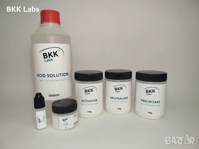 BKK Labs – GOLD REFINING KIT | Система за химическо рафиниране на злато