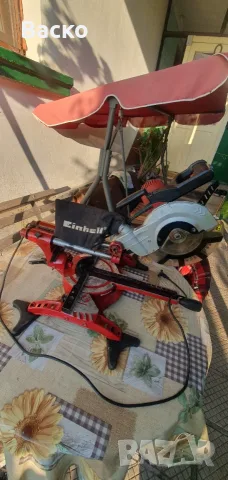 Потапящ циркуляр/пендула/ с изтегляне Einhell TC-SM 2131/1 Dual, 1800 W, 210 мм, снимка 3 - Циркуляри - 55501182