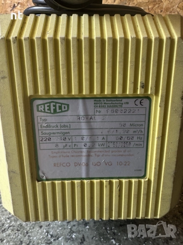 Refco вакуум помпа, снимка 5 - Други инструменти - 55206441