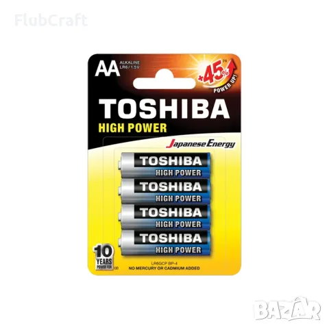 Батерии TOSHIBA High Power Alkaline AA
