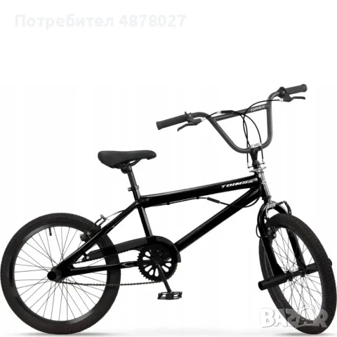 BMX велосипед TOIMSA Full Black 20” – Черен freestyle BMX с 360° ротор и V-Brake, снимка 7 - Велосипеди - 55417190