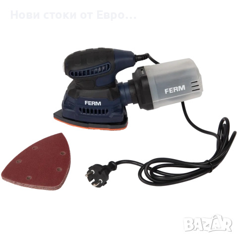 Виброшлайф Ferm PSM 1053 220W  - ергономичен дизайн  - 220W / 230V - 50Hz - 2 м кабел - контейнер за