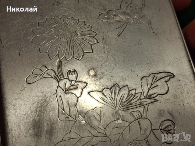 Стара китайска Бенсинова Запалка Табакера , снимка 12 - Антикварни и старинни предмети - 54621879