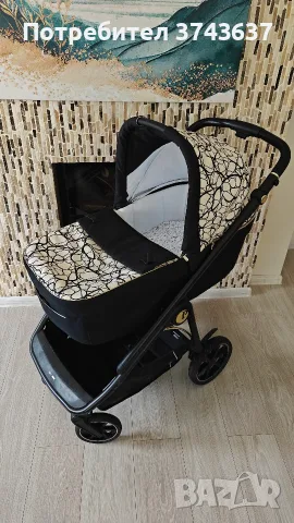Детска количка Peg Perego Veloce Graphic Gold 3 в 1, снимка 2 - Детски колички - 55687745