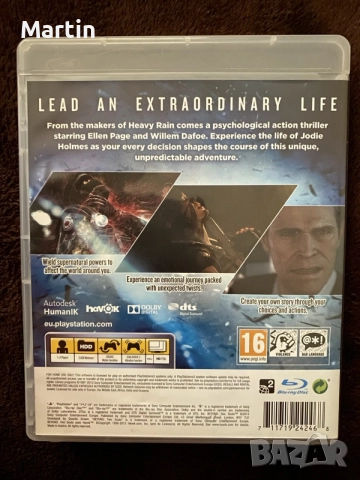 Beyond Two Souls PS3 - PlayStation 3, снимка 2 - Игри за PlayStation - 55528402