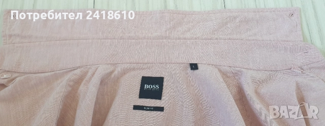 Hugo Boss Cotton Slim  Fit Cotton Mens Size L ОРИГИНАЛ! Мъжка Риза!, снимка 8 - Ризи - 54767636