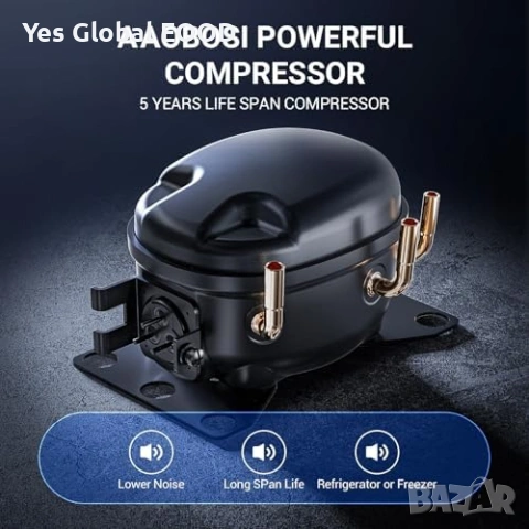 AAOBOSI 58L компресорен хладилник -20°C USB, снимка 10 - Друга електроника - 54450785