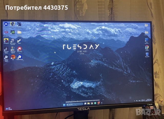 Монитор Tesla vision 165hz