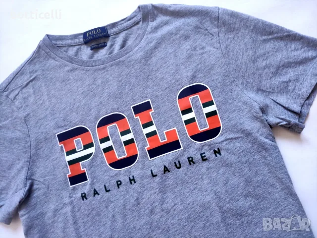 POLO Ralph Lauren Cotton Shirt Mens - M - оригинална мъжка тениска, снимка 6 - Спортни дрехи, екипи - 55681316