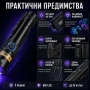Мощен UV фенер 365nm презареждаем ултравиолетов фенер с черен филтър и Type-C, снимка 7