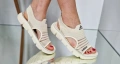 Adidas Нови Бежови Дамски Сандали Адидас , снимка 1
