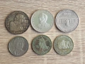 6 български юбилейни сребърни монети, снимка 1