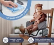 Преносимо столче за хранене и раница 2 в 1 Mobiclinic Kids (Сива маймунка) , снимка 2