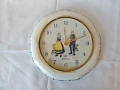 Порцеланов немски стенен часовник - Junghans - 1980г., снимка 11