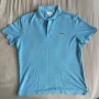 Мъжка светло синя тениска с яка Lacoste оригинална, снимка 1
