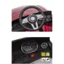 Червена акумулаторна кола Mercedes Benz CLS350 с кожена седалка 12V, снимка 2