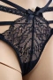 Hunkemöller черно дантелено долнище с ленти – размер M, снимка 3