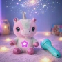 Плюшена играчка с нощна лампа 2в1 + детски фенер-проектор със светлинни картинки – комплект за уют и, снимка 1