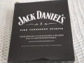 Колекционерски комплект Jack Daniel’s: 2 кожени манерки + запечатан комплект пепелник и запалка, снимка 8