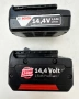 Bosch GBA 14.4V - Акумулаторни батерии 14.4V 1.5Ah и 2.6Ah, снимка 1