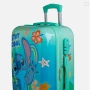 Детски куфар с колелца Mercado Trade, Цвят Зелен, Stitch, снимка 3