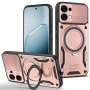 Магнитен Калъф за Oppo A6 Pro 5G / 4G с 360° Стойка - TPU+PC, Военна защита, 6 цвята, снимка 6