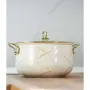 Тенджера Goldmann GM 8017-24B, 6.2L, 24x15см, Емайлирана, Индукция, Златист/Мрамор, снимка 7