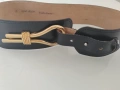  Emilio Carducci  75sm Италиански кожен колан със златна тока за талия , снимка 1