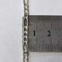 Сребърен синджир 5.9гр.54см., снимка 3
