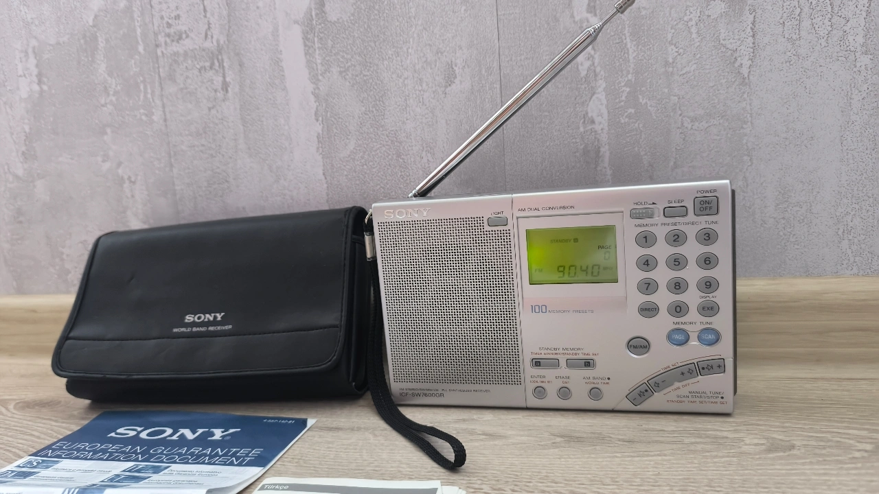 Sony ICF-SW7600GR World Band Receiver Radio FM Stereo/SW/MW/LW