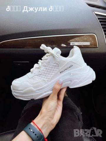 Дамски маратонки/ сникърси Balenciaga🤍💚, снимка 8 - Маратонки - 49307104