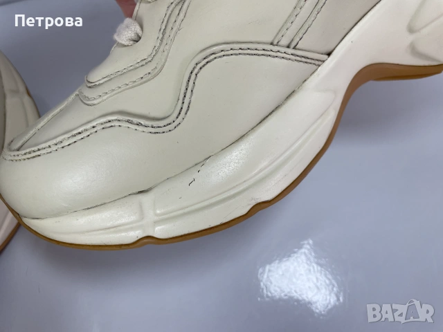 Gucci Rhyton Кожени маратонки 37.5 ОРИГИНАЛ, снимка 7 - Маратонки - 54961024