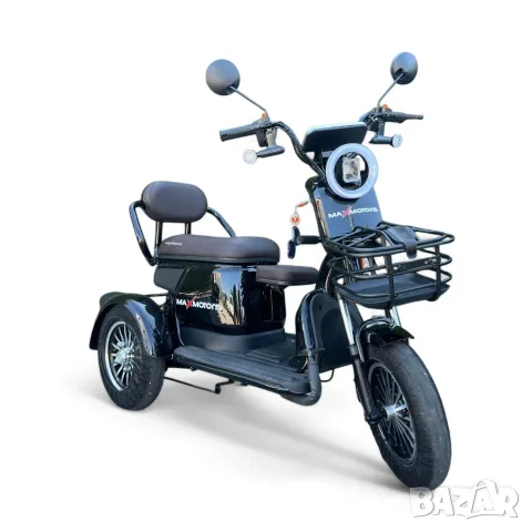Нова Мощна Електрическа Триколка Max Motors Grand Pudding 2000W / 60V 25Ah, снимка 16 - Инвалидни скутери - 55503715