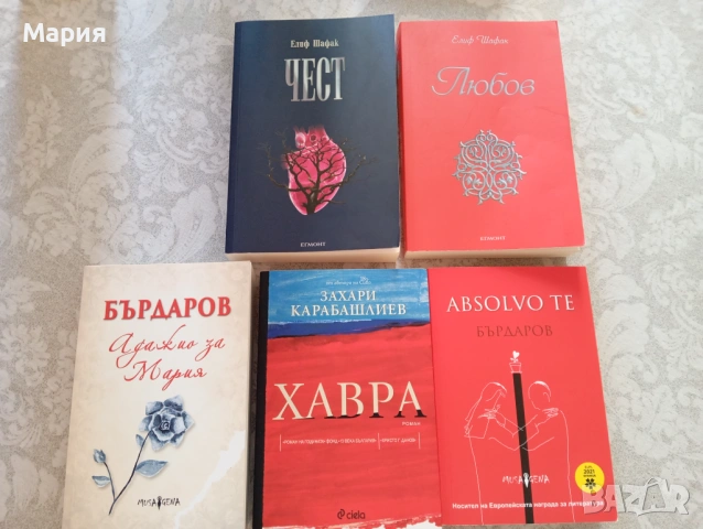 Бърдаров, Карабашлиев, Елиф Шафак книги 