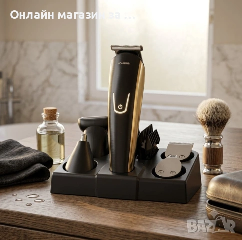 Мултифункционална машина за подстригване на коса, брада, нос и уши SOULIMA, Професионален комплект, снимка 2 - Машинки за подстригване - 53431244