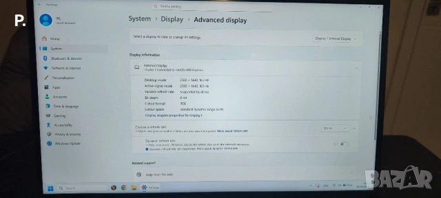 Голям Геймърски лаптоп 17.3 инча 2к резолюция 165hz I7-13620H с RTX 4060 32GB Ram и 1TB m.2 Samsung , снимка 3 - Лаптопи за игри - 54129557
